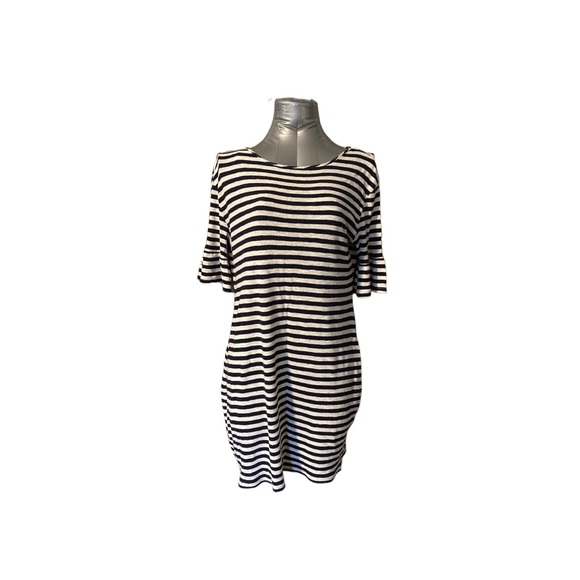 Striped Sheath Tunic Top Dress Size Small - Picture 4 of 6